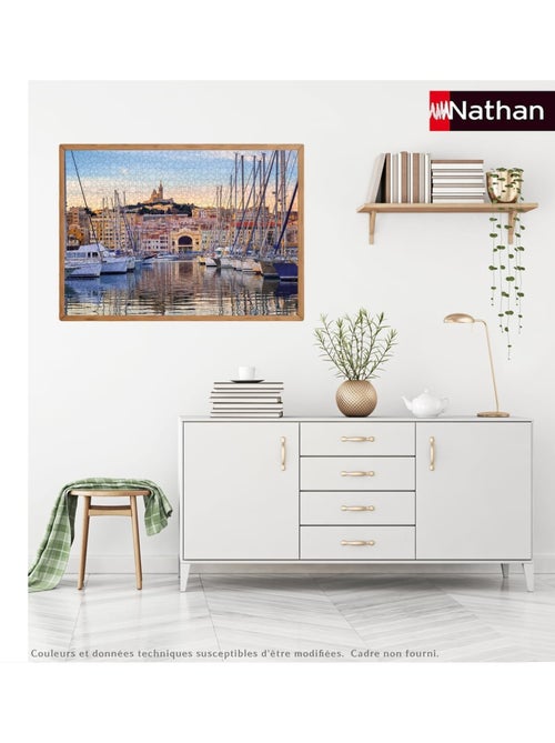 Puzzle Promenade dans le vieux port Marseille 1000 pcs - Kiabi