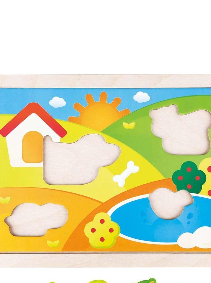 Puzzle puppy et ses amis 3 en 1 N/A - Kiabi