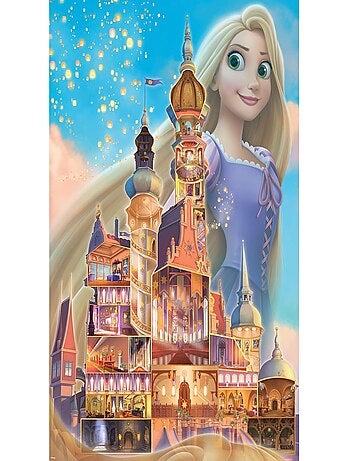 Puzzle Raiponce Châteaux Disney 1000 pièces