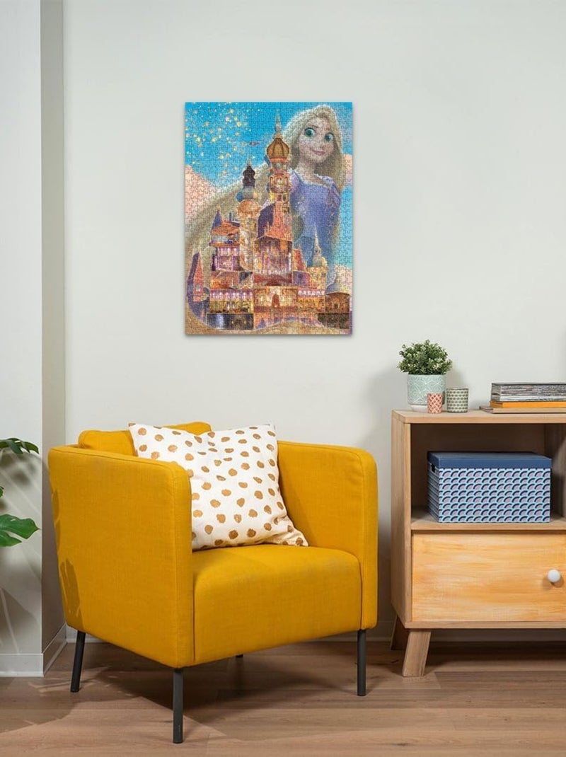 Puzzle Raiponce Châteaux Disney 1000 pièces N/A - Kiabi
