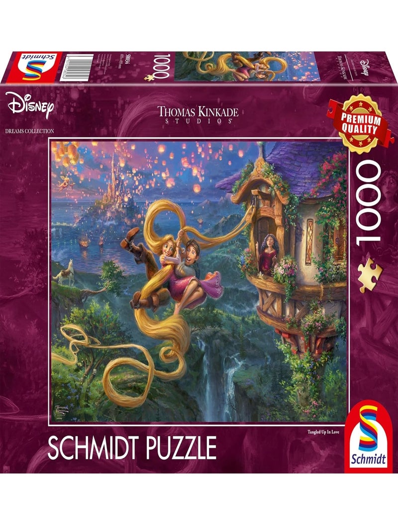 Puzzle Raiponce emmêlée dans l'amour 1000 pcs N/A - Kiabi