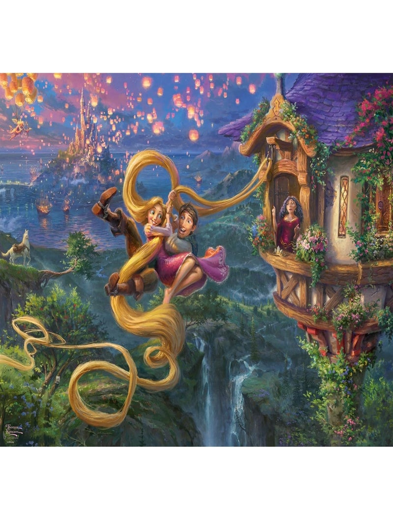 Puzzle Raiponce emmêlée dans l'amour 1000 pcs N/A - Kiabi