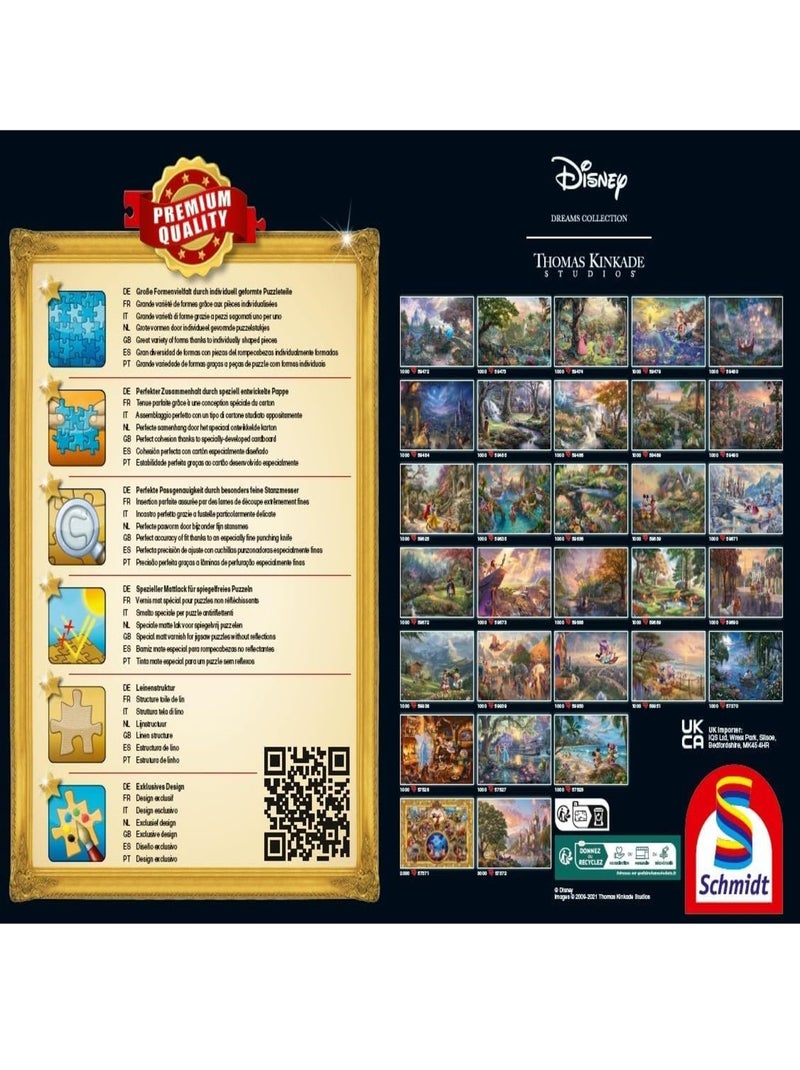 Puzzle Raiponce emmêlée dans l'amour 1000 pcs N/A - Kiabi