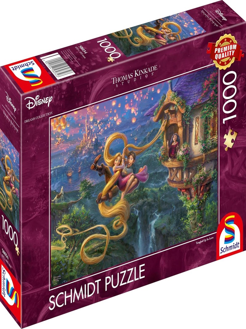 Puzzle Raiponce emmêlée dans l'amour 1000 pcs N/A - Kiabi