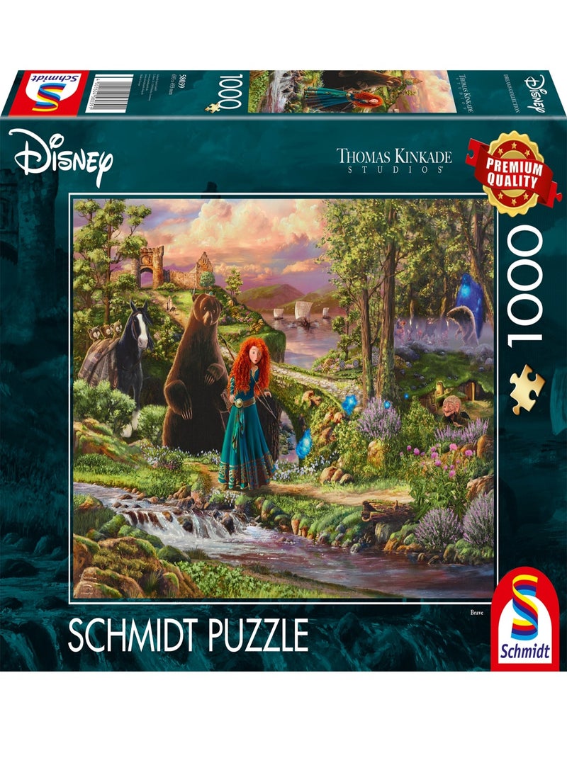 Puzzle Rebelle Princesse Mérida 1000 pcs N/A - Kiabi