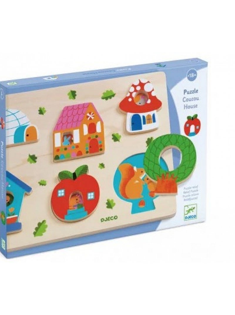 Puzzle Relief Coucou House Djeco N/A - Kiabi