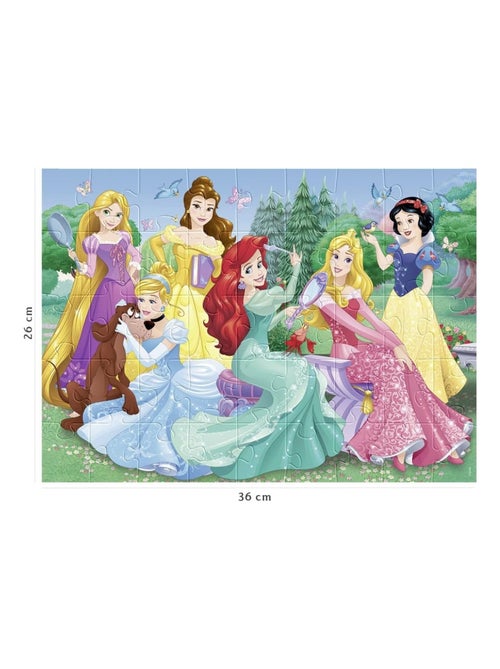 Puzzle Rencontre avec les princesses Disney 45 pcs - Kiabi