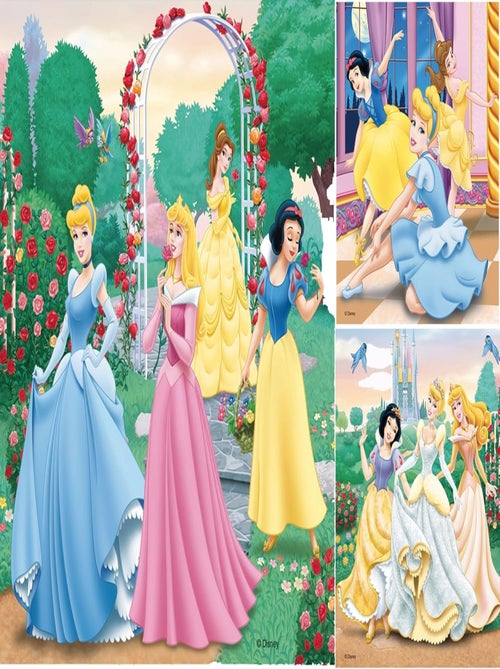 Puzzle Rêves de princesses Disney 3x49 pcs - Kiabi