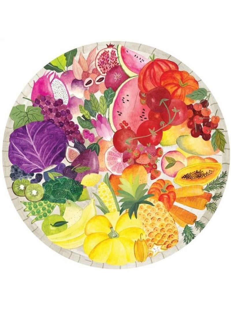 Puzzle rond 500 pi?ces - Fruits et l?gumes (Circle of Colors) N/A - Kiabi