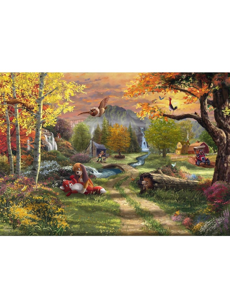 Puzzle rox et rouky 1000 pcs N/A - Kiabi