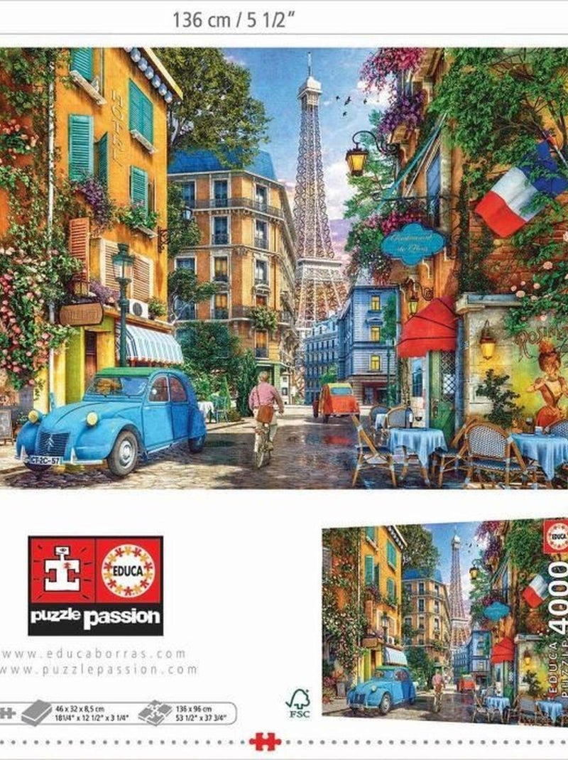 Puzzle rues de Paris 4000 pièces - Educa N/A - Kiabi