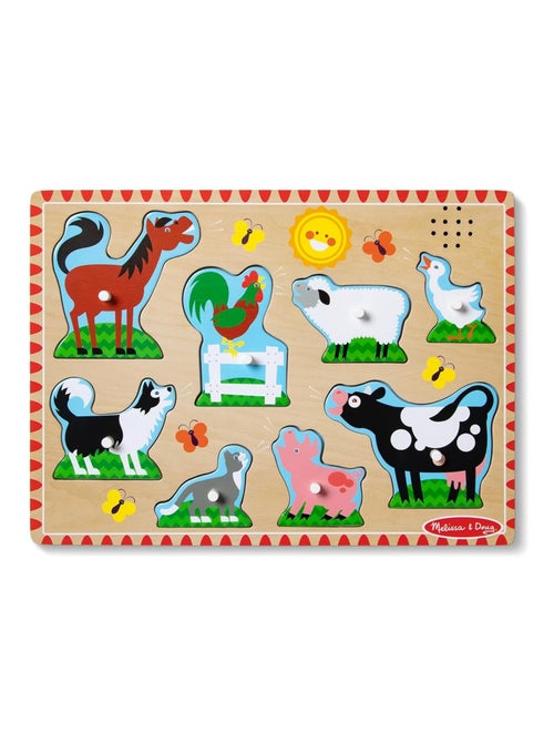 Puzzle sonore animaux de la ferme - Kiabi