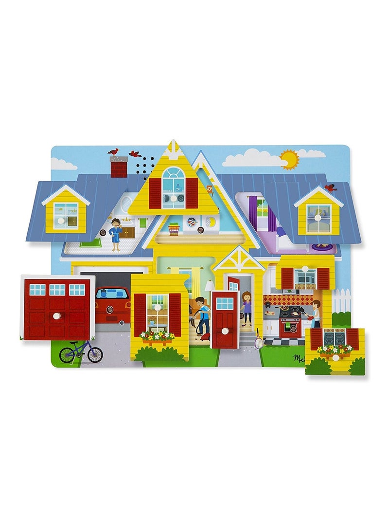 Puzzle sonore Autour de la maison Jaune - Kiabi