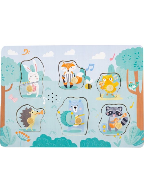 Puzzle sonore les animaux musiciens - Kiabi Puzzle sonore les animaux musiciens - Kiabi