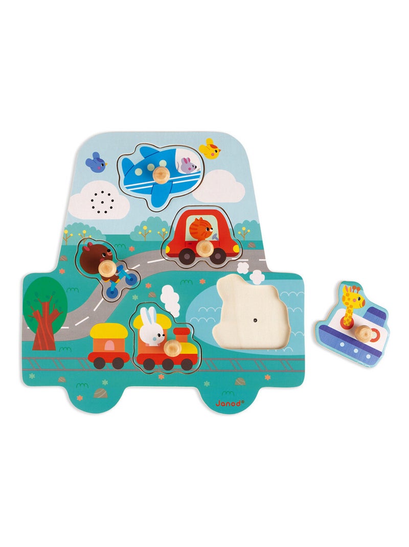 Puzzle sonore Les Petits Bolides N/A - Kiabi