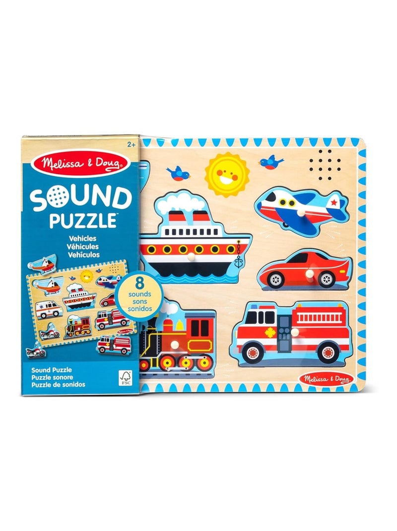 Puzzle sonore véhicules Bleu - Kiabi