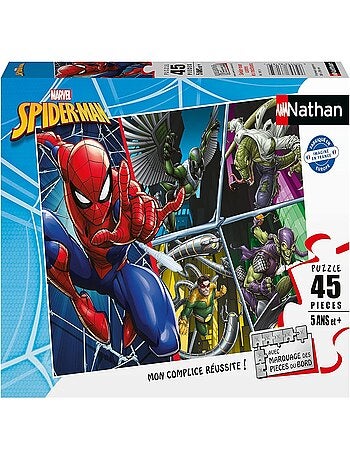 Puzzle Spiderman contre les méchants 45 pcs