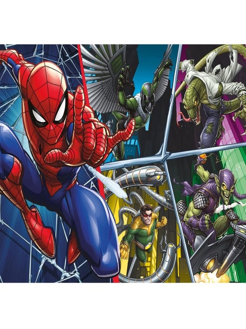 Puzzle Spiderman contre les méchants 45 pcs - Kiabi