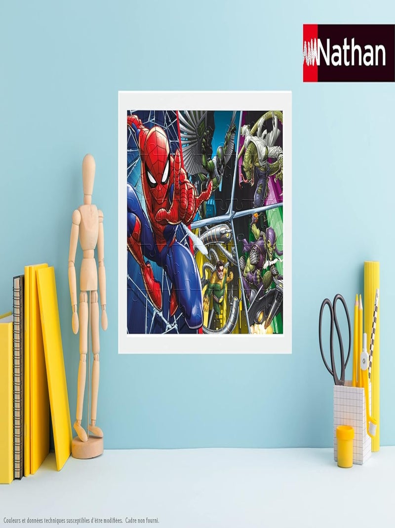 Puzzle Spiderman contre les méchants 45 pcs N/A - Kiabi