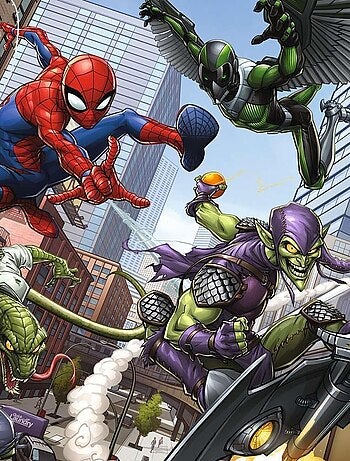 Puzzle Spiderman en action 3x49 pcs