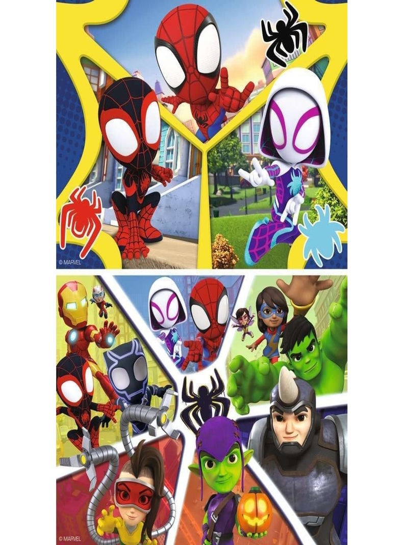 Puzzle Spidey et compagnie 2x24 pcs N/A - Kiabi