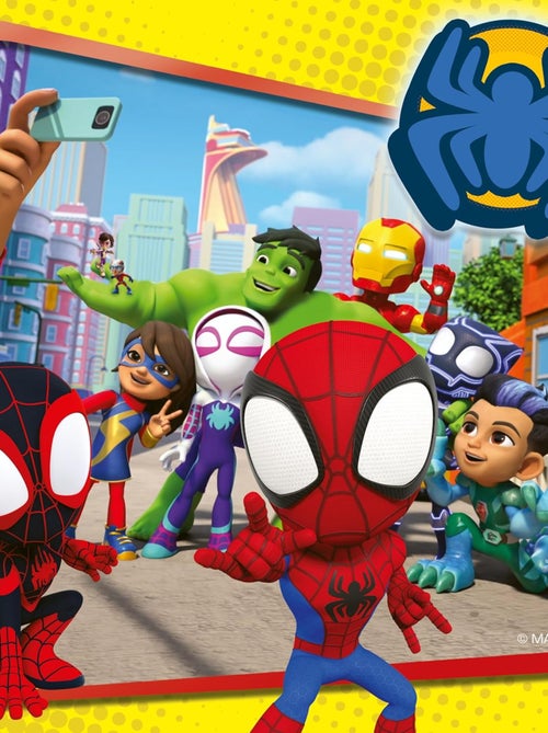 Puzzle Spidey le lanceur de toile 3x49 pcs - Kiabi