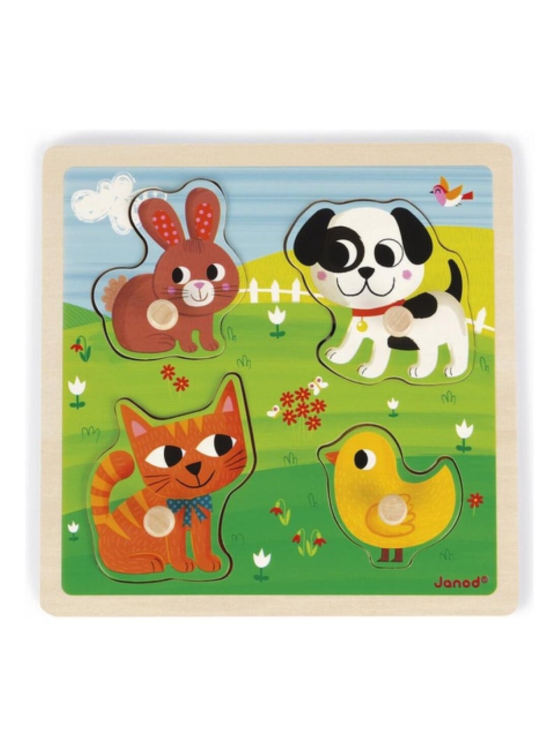 puzzle tactile mes premiers animaux N/A - Kiabi