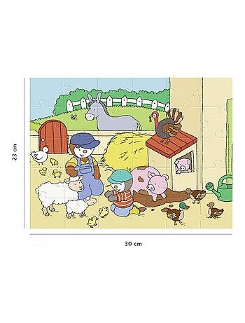 Puzzle T'choupi à la ferme 30 pcs