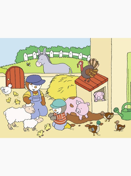 Puzzle T'choupi à la ferme 30 pcs - Kiabi