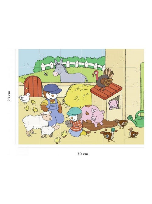 Puzzle T'choupi à la ferme 30 pcs - Kiabi