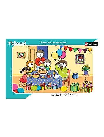 Puzzle T'choupi fête son anniversaire 15 pcs