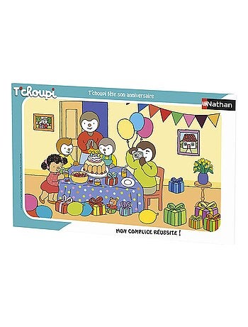 Puzzle T'choupi fête son anniversaire 15 pcs