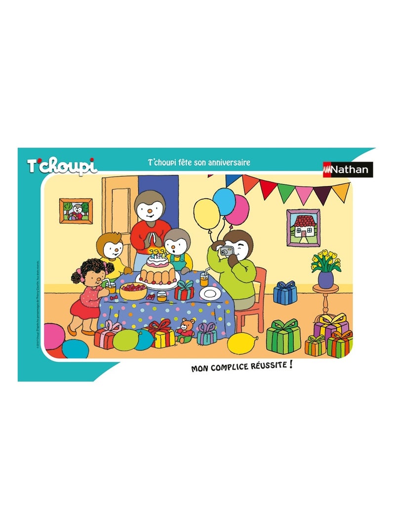 Puzzle T'choupi fête son anniversaire 15 pcs N/A - Kiabi