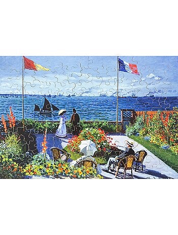 Puzzle Terrasse à Sainte-Adresse de Monet 100 pcs