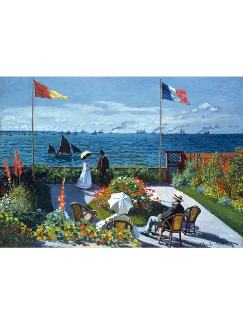 Puzzle Terrasse à Sainte-Adresse de Monet 100 pcs - Kiabi