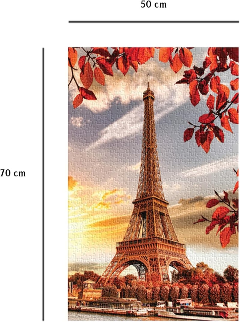 Puzzle Tour Eiffel en automne 1000 pcs N/A - Kiabi