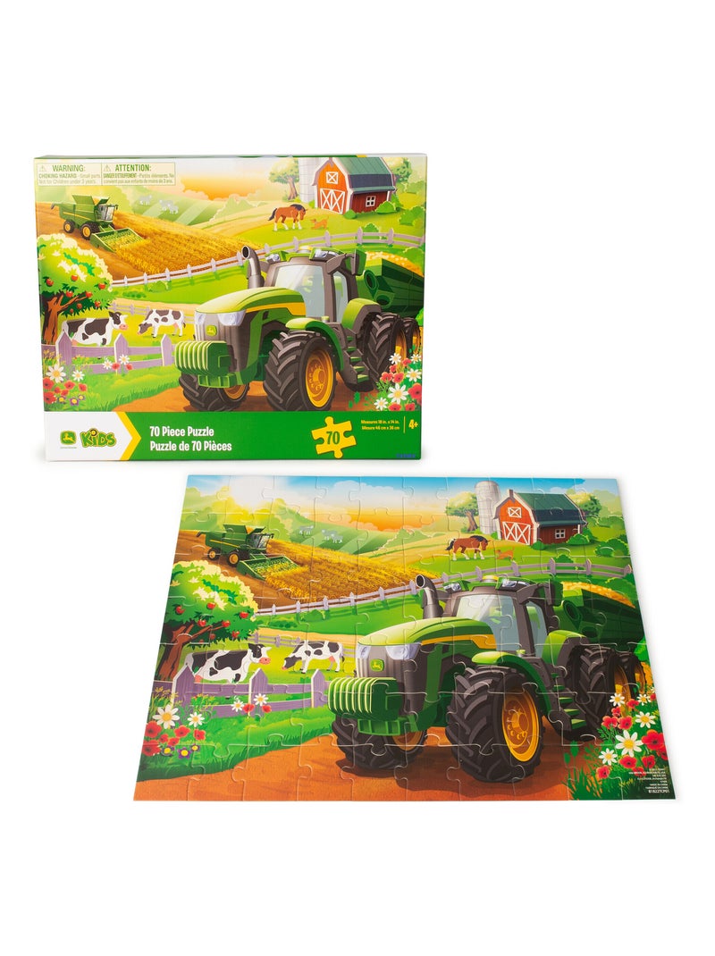 Puzzle tracteur 70 pièces dès 4 ans N/A - Kiabi