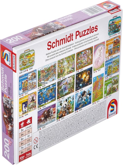 Puzzle Trio de chevaux sauvages 200 pcs - Kiabi