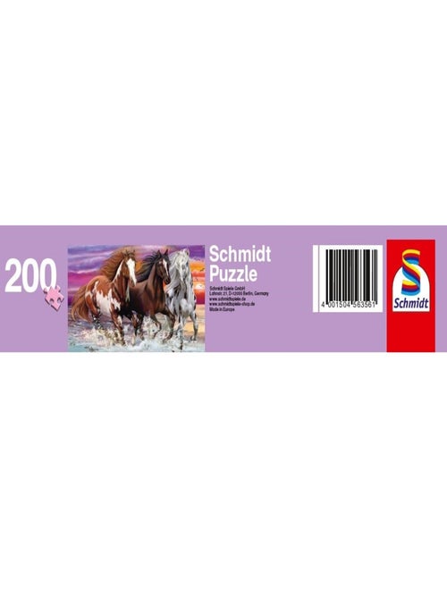 Puzzle Trio de chevaux sauvages 200 pcs - Kiabi