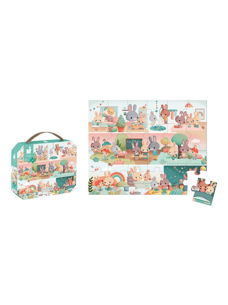 Puzzle Une Journée 24 pcs N/A - Kiabi