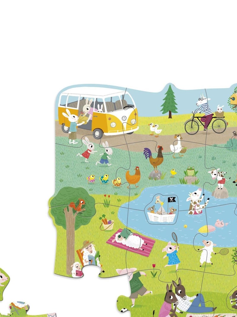 Puzzle Une Journée À La Campagne Xxl (16 Pièces) N/A - Kiabi