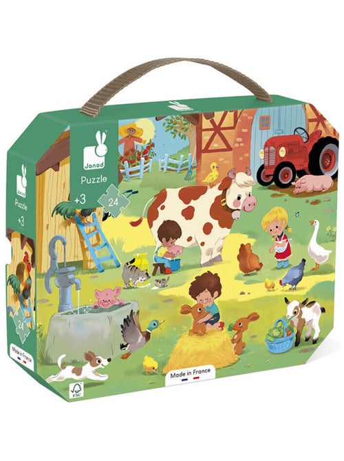 Puzzle Une Journée à la Ferme 24 pcs - Kiabi