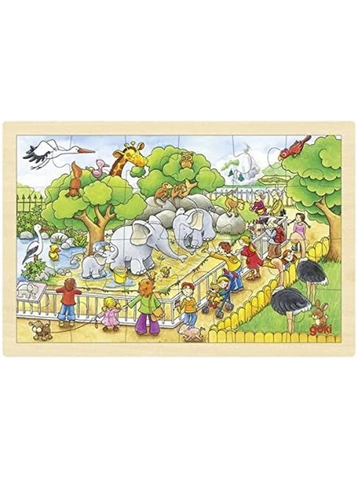 Puzzle une journée au zoo 24 pcs - Kiabi
