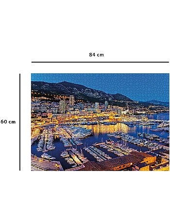 Puzzle Une nuit au port de Monaco 1500 pcs