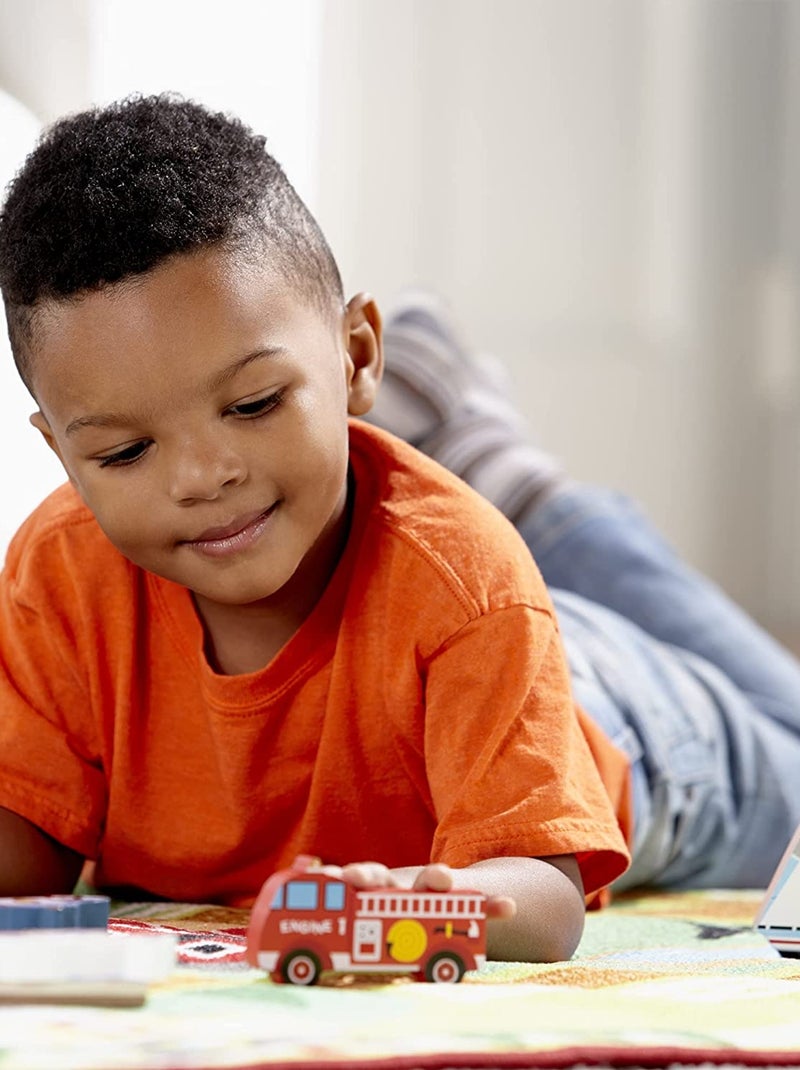 Puzzle véhicules à grosses pièces Rouge - Kiabi