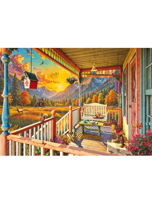 Puzzle Véranda des montagnes 1000 pcs - Kiabi