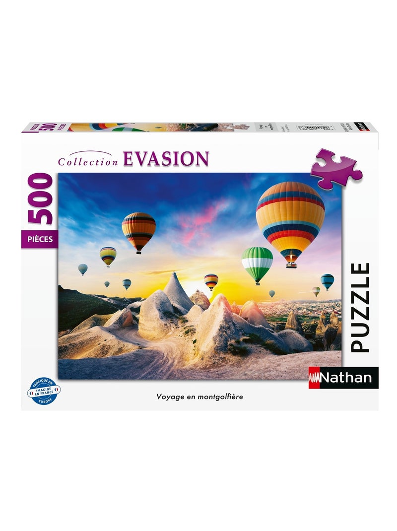 Puzzle Voyage en montgolfière 500 pièces N/A - Kiabi
