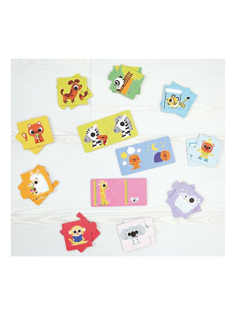 Puzzles 2 pieces Les contraires N/A - Kiabi