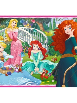 Puzzles 2 x 12 pièces : Dans le monde des princesses