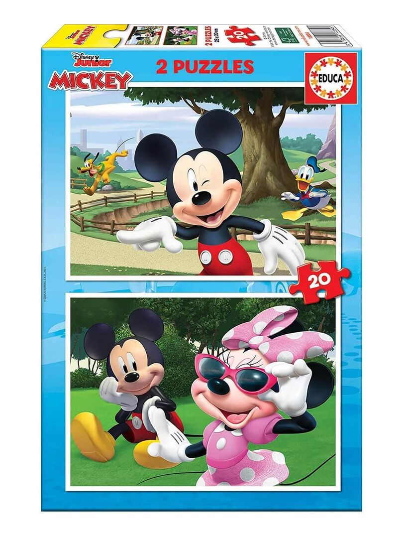 Puzzles 2x12 p - Mickey, Minnie et leurs amis / Disney
